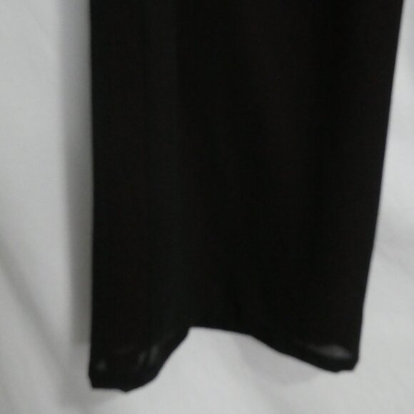 Black Textured Sheer Pants | xxxl | Stretchy Waistband | Drawstring | Lined - Picture 8 of 16